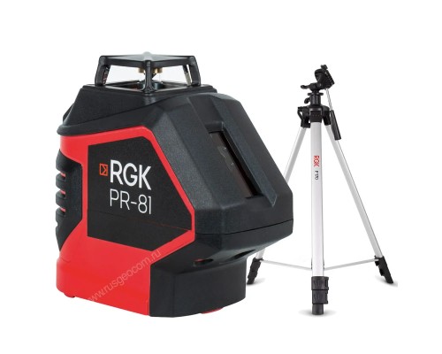 Комплект: лазерный уровень RGK PR-81 + штатив RGK F170