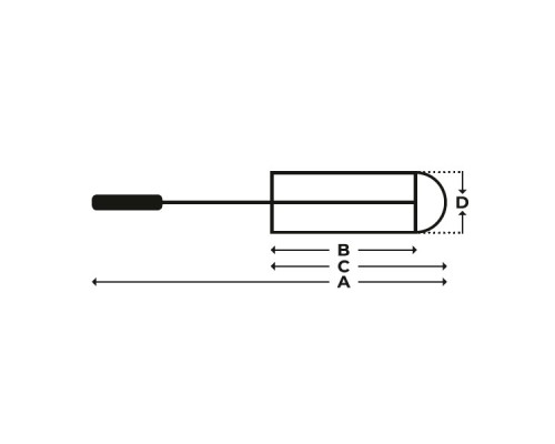 Ёршик Reitenspiess Bursten для цилиндров, O 50 мм, длина 130/150/350 мм, с шерстяным наконечником, натуральная щетина (Артикул 25900301)
