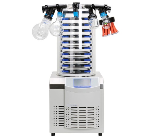 Лиофильная сушка Martin Christ Alpha 2-4 LSCplus, комплект с 10-ю обогреваемыми полками и 12-ю портами