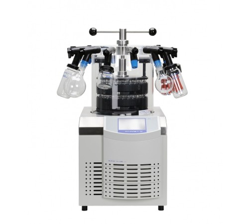 Лиофильная сушка Martin Christ Alpha 2-4 LSCplus, комплект с 2 полками Ø250 мм, запечатывающим устройством и резиновыми кранами