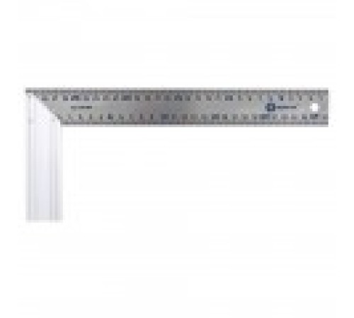 Угольник КОБАЛЬТ столярный 300 мм, нерж.сталь , алюминиевое основание