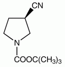 (R) - (-) - 1-Вос-3-цианопирролидин, 95%, Alfa Aesar, 1 г