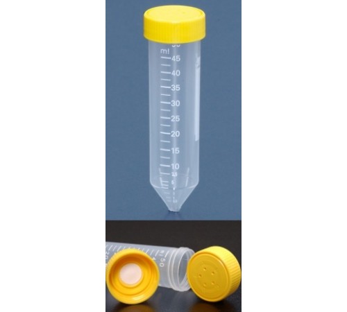 Контейнер культуральный - Биореактор 50, 50 мл, крышка с фильтром 0,22 мкм, РР, с бар-кодом, стерильный