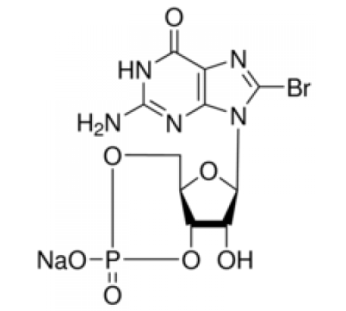 Натриевая соль 8-бромогуанозина 3 ', 5'-циклического монофосфата 98% (ВЭЖХ), порошок Sigma B1381