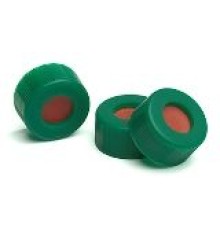 Крышки винтовые Колпачок зеленый PTFE / красный силикон 100 / PK, 5182-0718 Agilent