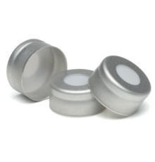 Крышки обжимные алюм. с септами PTFE диск в алюминиевом обжимном уплотнении, 100шт, 5182-0871, Agilent
